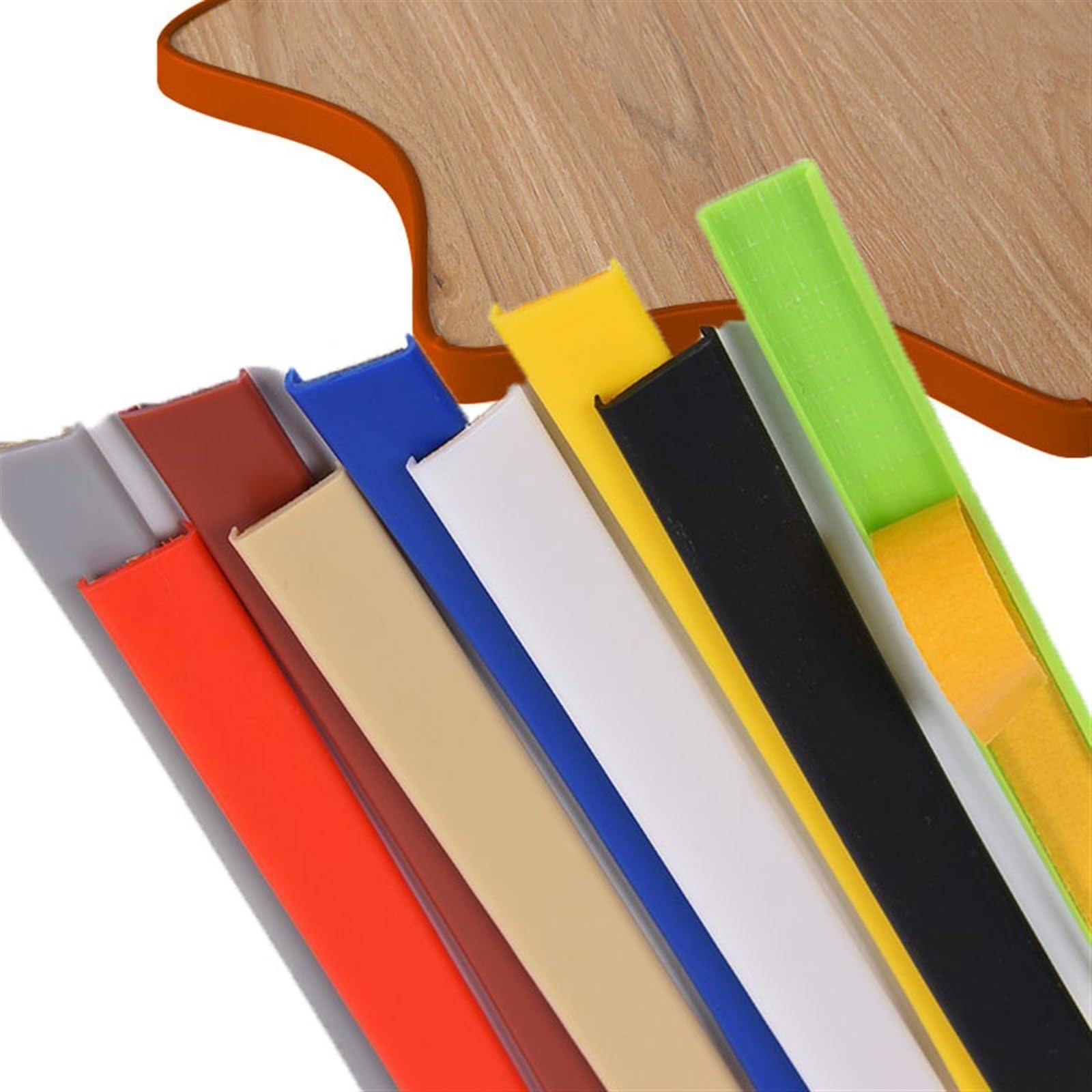 16.5ft Self Adhesive Edge Protector Strip, U-Shape Edge Guard, Flexible Edge Banding, Corner and Edge Bumper Guards, Edge Protector for Cabinet Repair