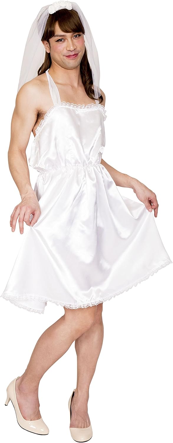 クリアストーン(Clearstone) 女装MAN コスプレ ハロウィン ゆるふわ花嫁MAN ユニセックス ホワイト クリアストーン(Clearstone) 女装MAN コスプレ ハロウィン ゆるふわ花嫁MAN ユニセックス ホワイト