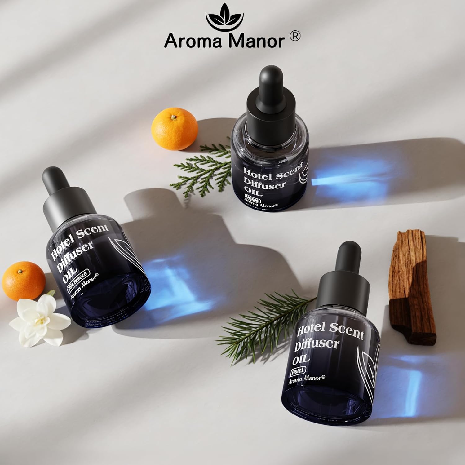 Nile Breeze Diffuser Oil - Hotel Fragrance Oil for Scent Diffuser, Premium Aromatherapy Oils for Diffuser Machine, Essential Oil Blend with Citrus & Cedarwood, Luxury Air Freshener - 1fl oz