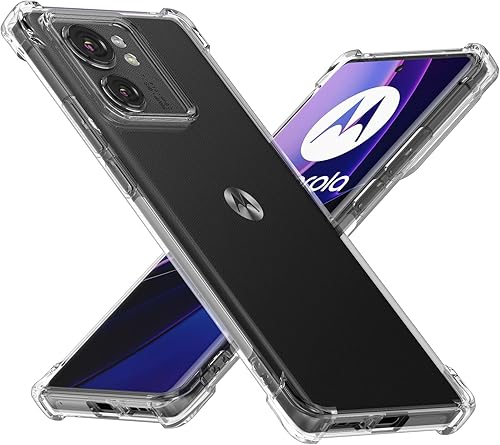 Miniatura 1 de Funda para Motorola Edge 2023, Cubierta De Teléfono Transparente Con Parachoques De Esquina Reforzada Slim Fit Funda De TPU Flexible A Prueba De