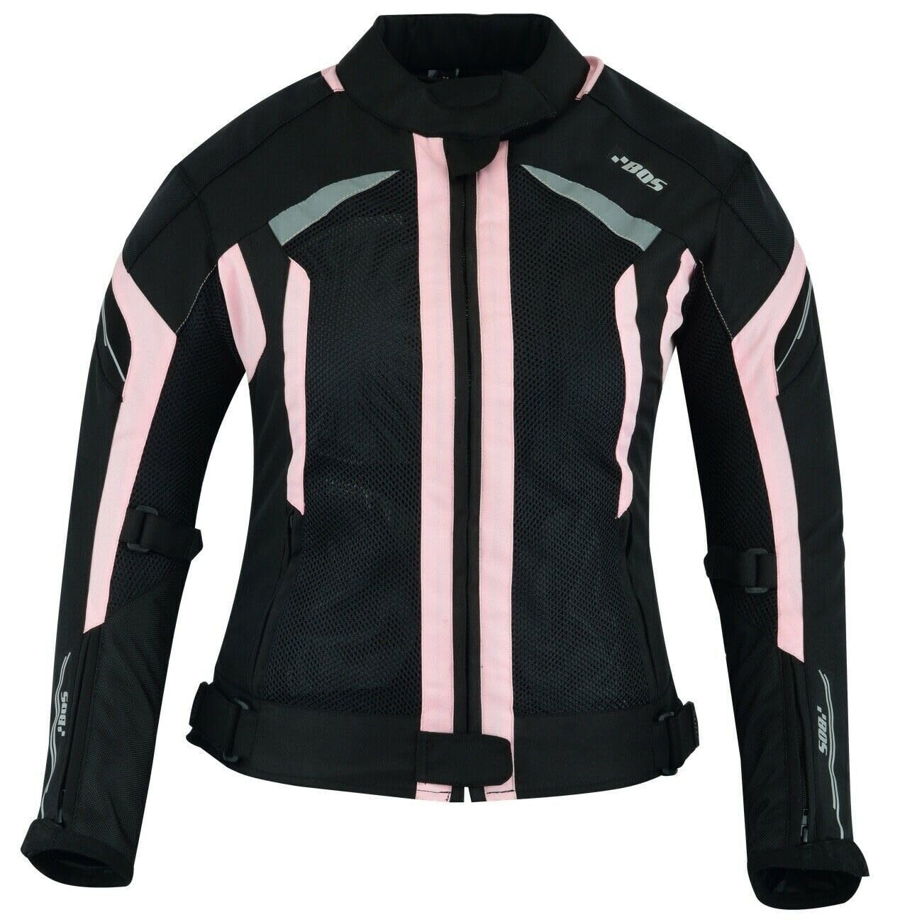 Motorradjacke Damen – Leichte Sommerjacke mit Protektoren und Mesh-Gewebe,Sommerjacke mit Schutzprotektoren und Belüftung