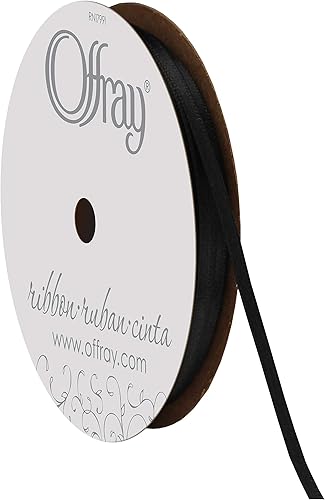 Offray Cinta de satén de doble cara de 18 pulgadas, 30 yardas, color rojo vino Offray Cinta de satén de doble cara de 18 pulgadas, 30 yardas, color rojo vino