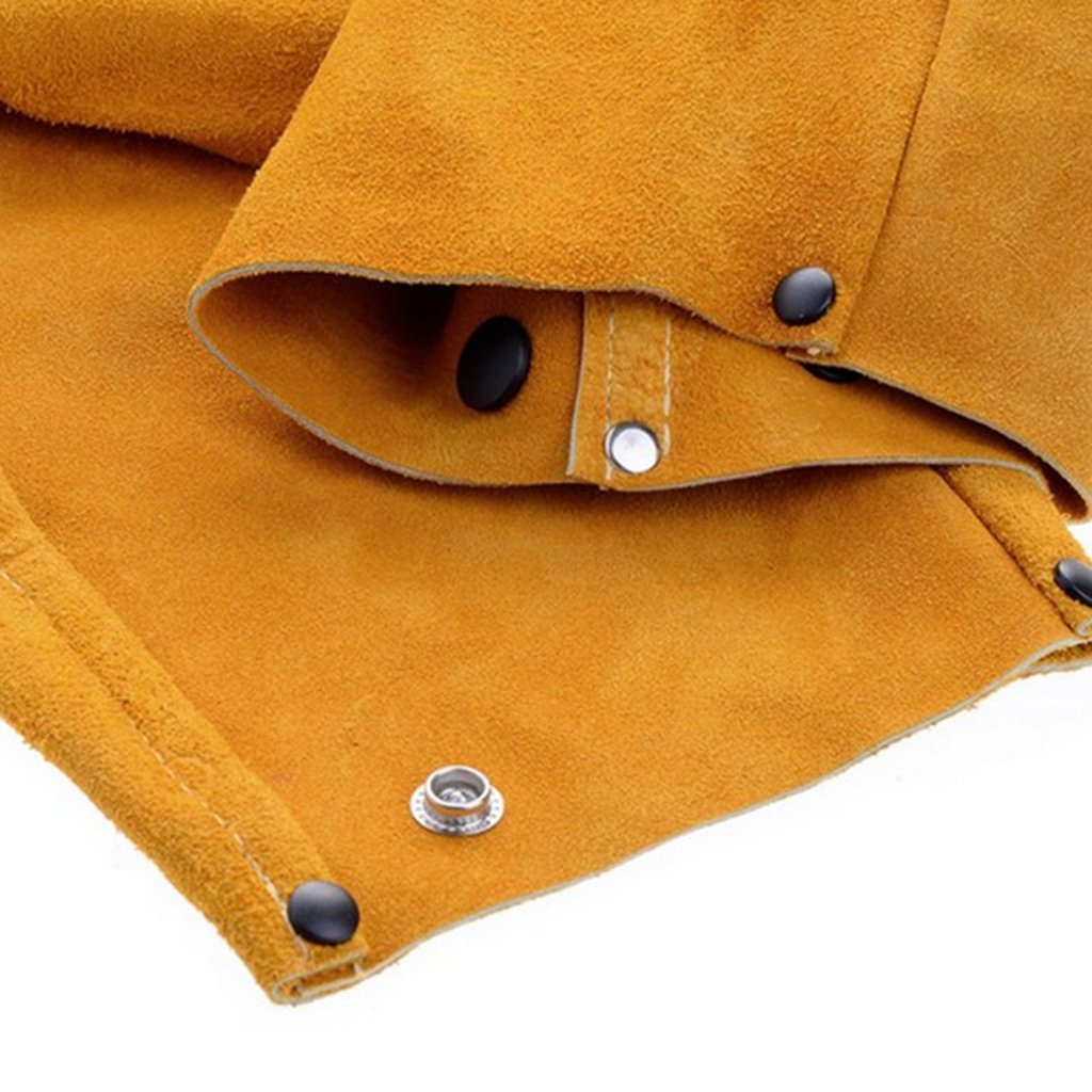 Qianly Protection de Soudage - Manchons de Soudage - En Cuir de Vachette Travail