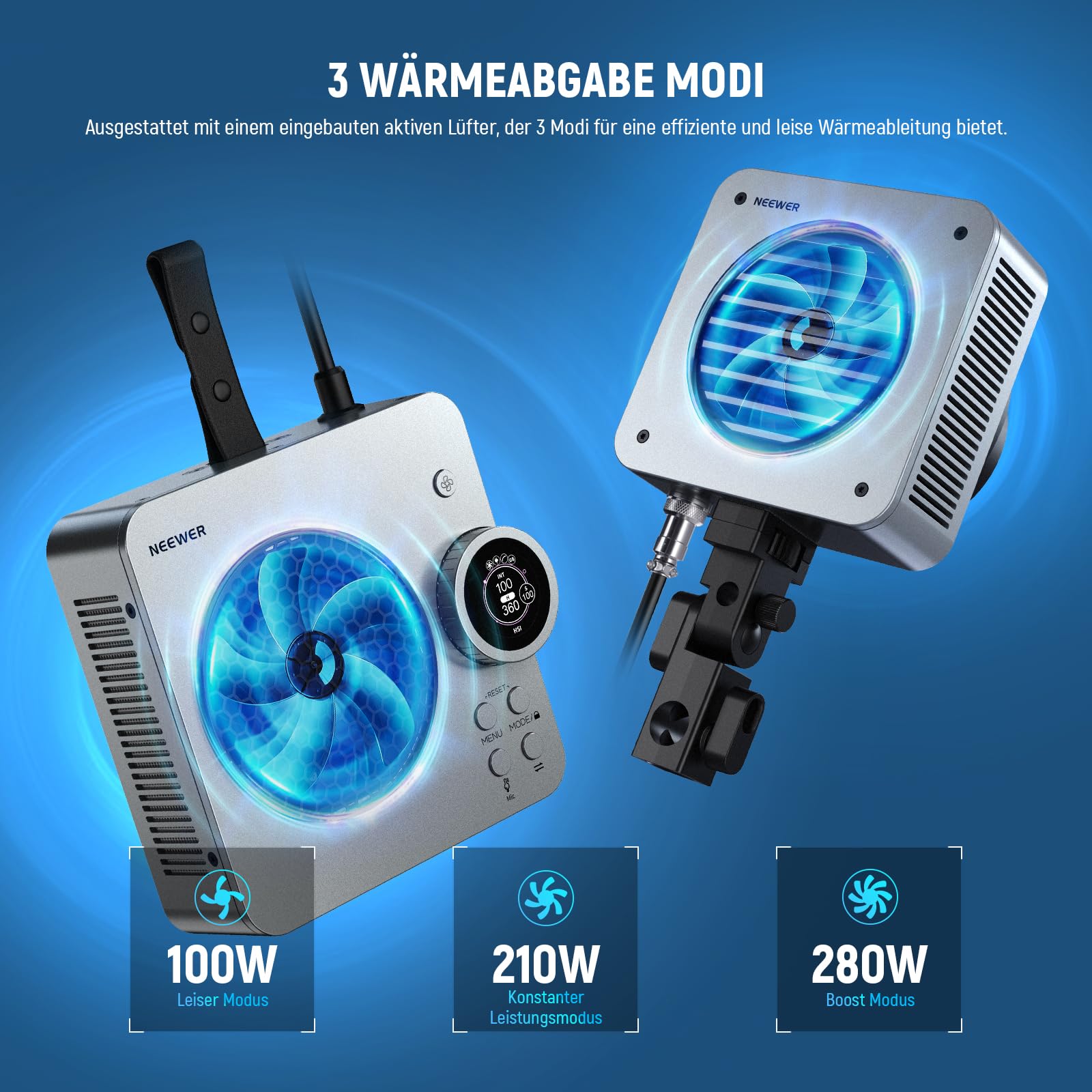 Neewer HS200C Tragbare RGB LED Videolicht – Bild 5