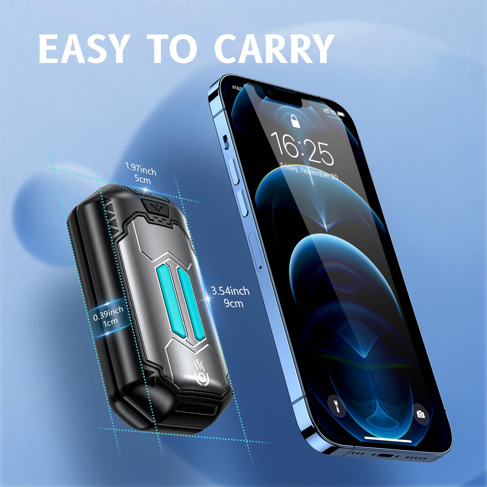 Scaldamani Ricaricabile USB , Scaldamani Elettrico 2 In 1, 6000 Scaldini Mani