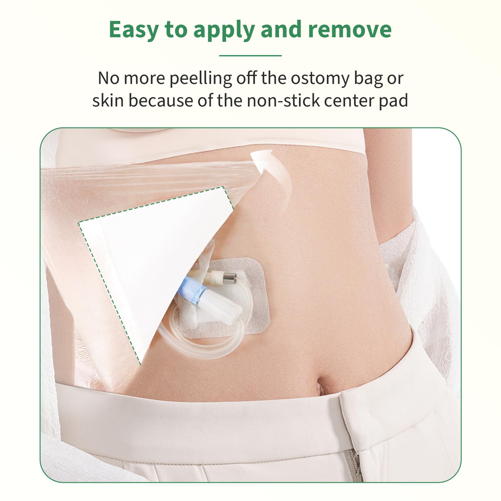 DERAYMI 50pcs Stoma Zubehör Stomabeutel Abdeckung, 25×25cm Duschschutz Wasserdichtes Ostomy Bag Protectors Für Kolostomie, Ileostomie Und Urostomie