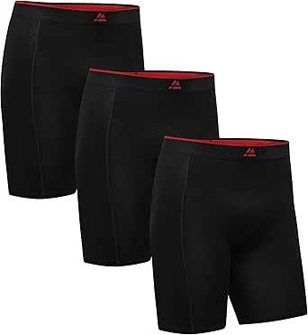 DANISH ENDURANCE 6-Pak, Bamboe Viscose Boxershorts met of zonder Gulp, Fris & Koel, Ultiem Draagcomfort, voor Heren, Zwart met gulp, XL