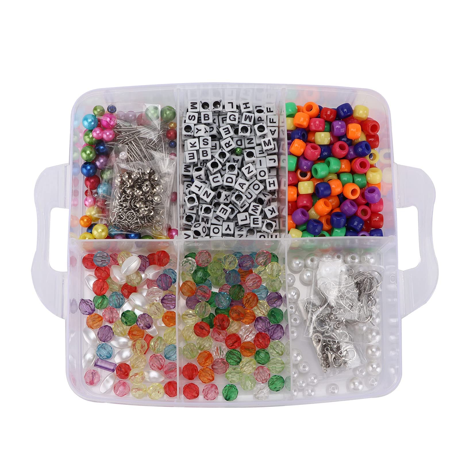 ZZIOLYTHICTRADING Kit de fabricación de joyas de 1170 piezas, set de cuentas y herramientas de acero inoxidable con caja de almacenamiento para reparación y creación de pulseras y pendientes DIY