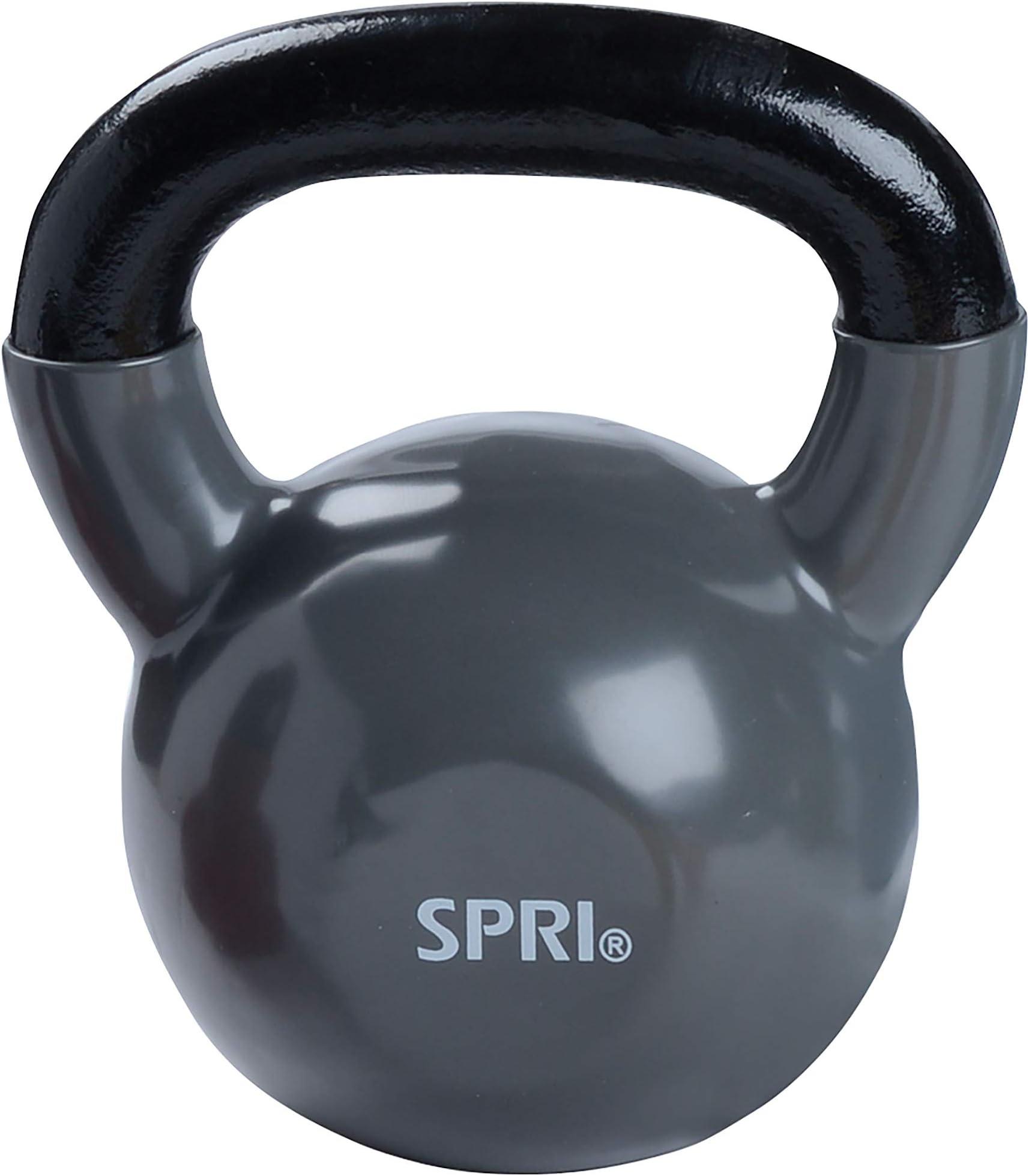 Kettlebell Weights Deluxe Cast Iron Vinyl Coated Comfort Grip Wide Handle Color Coded Kettlebell Weight Set