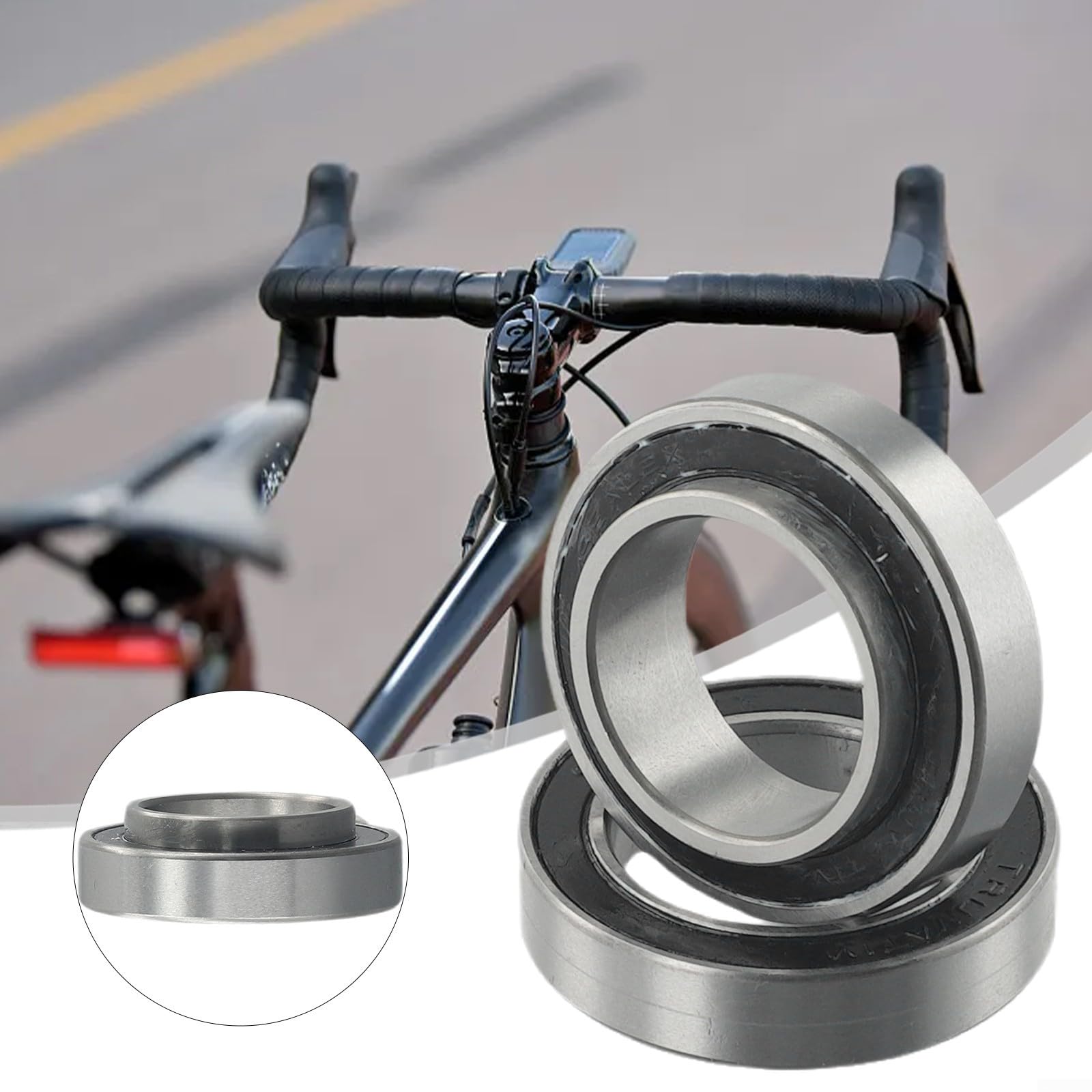 Movimento centrale per bicicletta, 2 pezzi, movimento centrale MR22237 e MR2437H8-2RS, per SRAM per GXP, acciaio