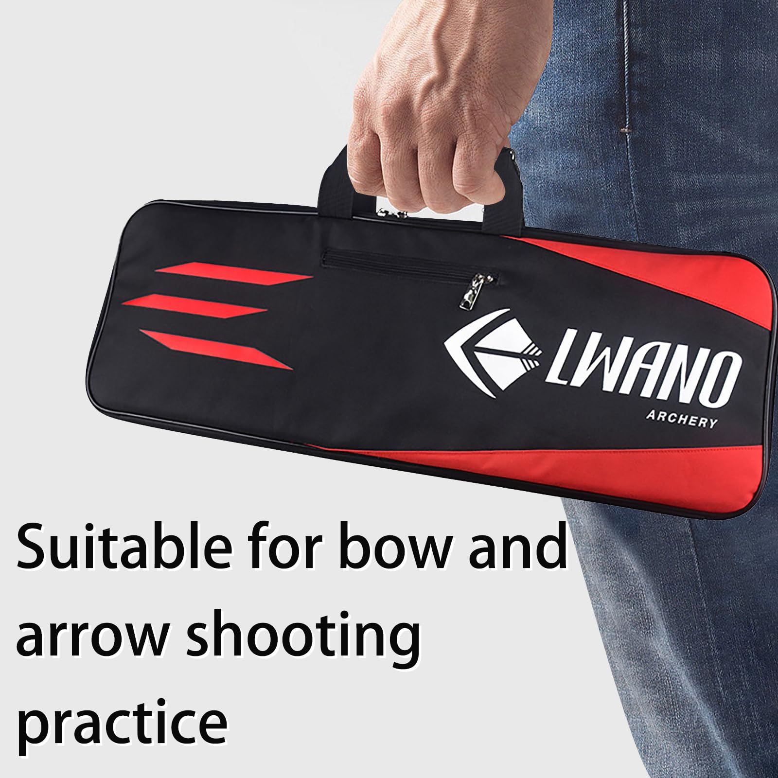 SOONHUA Custodia per Arco Ricurvo - Multi Tasche per Accessori da Caccia e Tiro con l'Arco