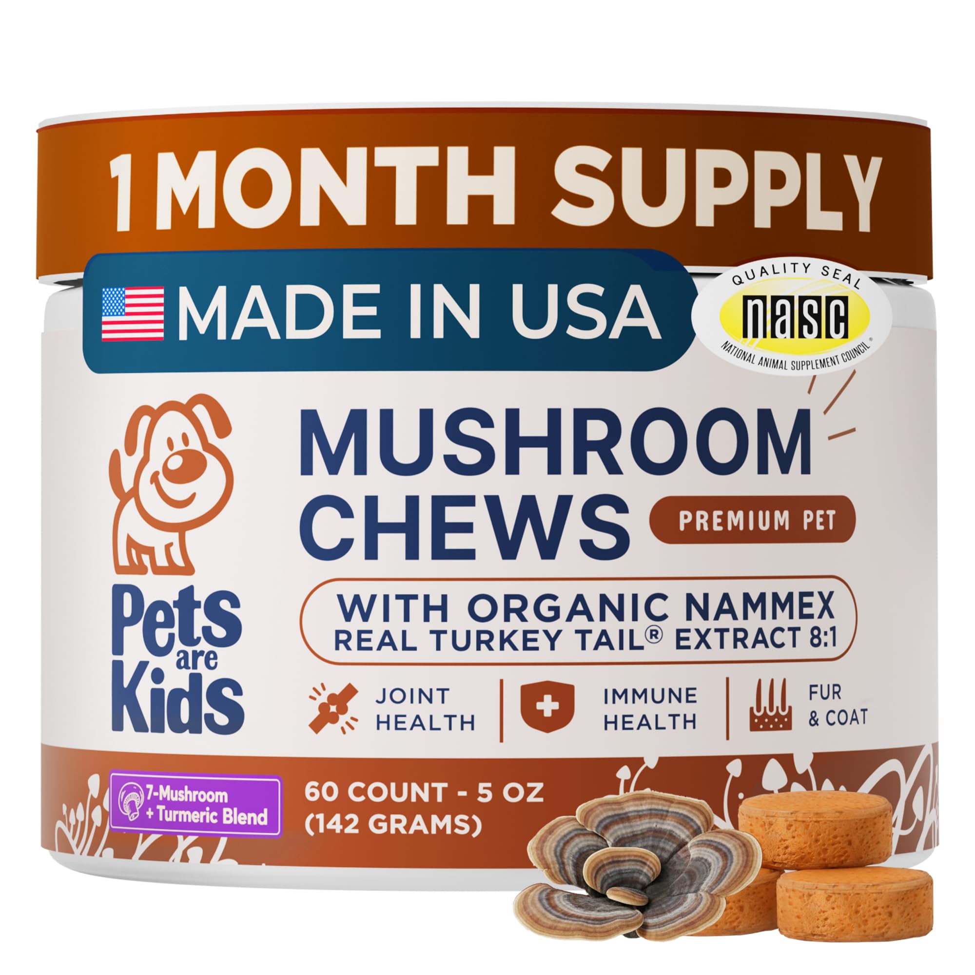 Pets are Kids Turkey Tail Mushroom for Dogs, Gut, Skin and Joint Support — Amazon image 10