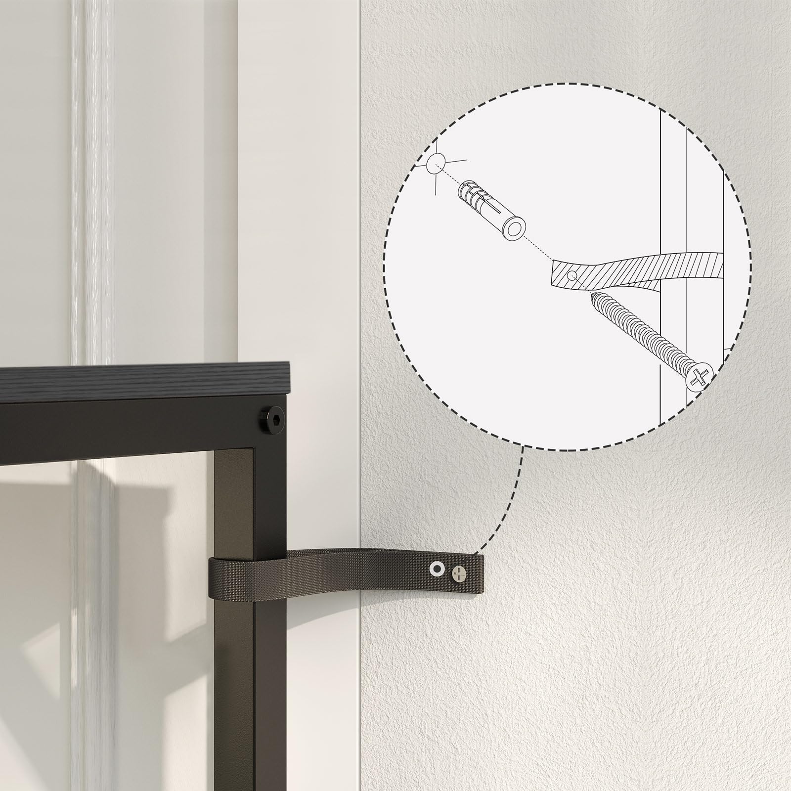 MAHANCRIS Mesa Consola Delgada con Estación de Carga, Mesa Auxiliar de 160 cm, Mesa de Pasillo Detrás de Dofá, Mesa Expositora para Sofá, Pasillo, Sala de Estar, Negro ACTBK165UE01