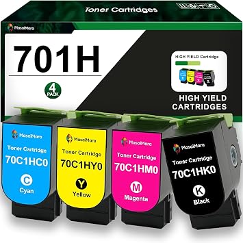 MasaiMara 701H 70C1HK0 70C1HC0 70C1HM0 70C1HY0 Compatible Toner Cartridge for Lexmark CS310 CS310dn CS310n CS410 CS410dn CS410dtn CS410n CS510 CS510de CS510dte Printer