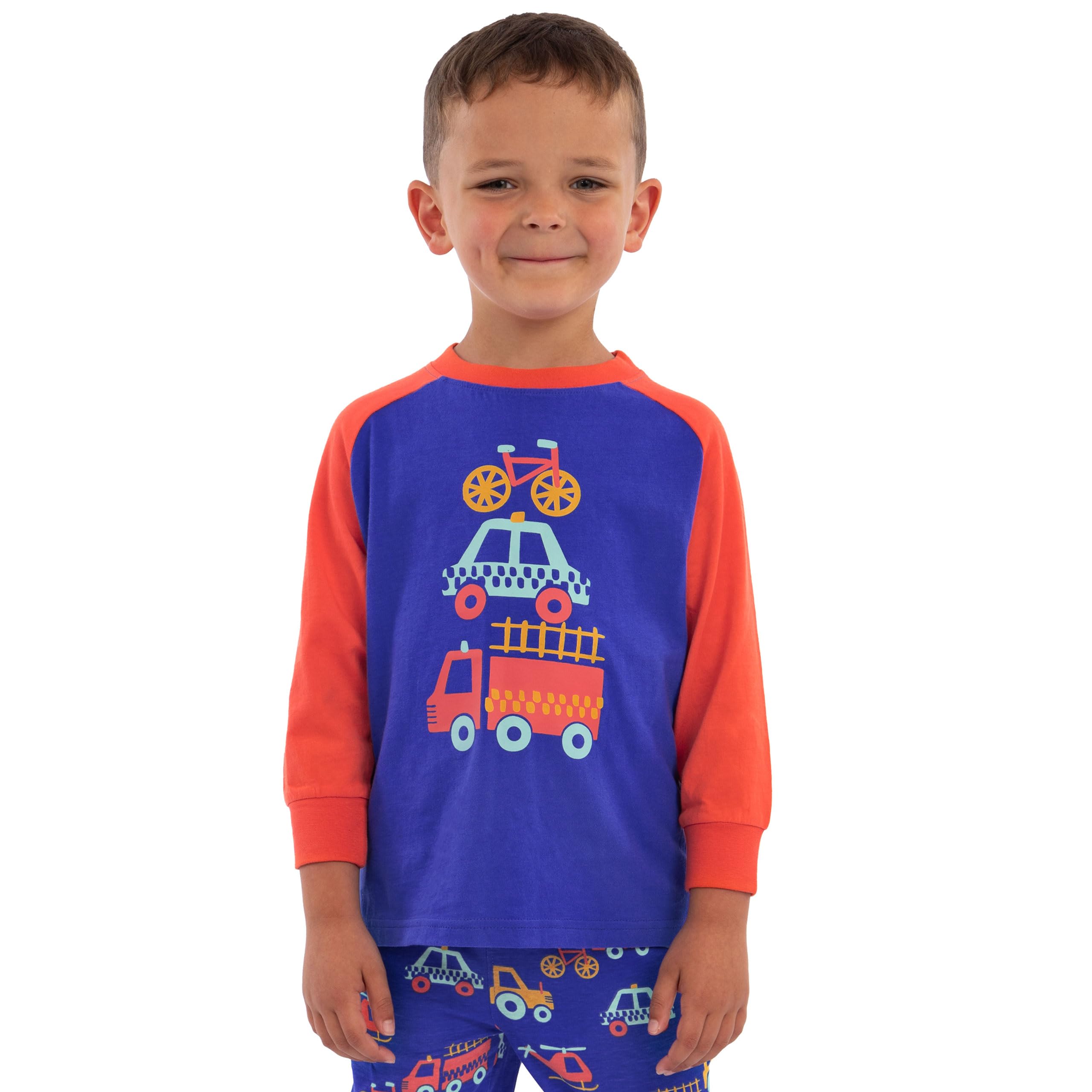 Harry Bear Pigiama Bambino, Pigiama Ragazzo Pacco da 2, Set Pigiami Ragazzo Macchine