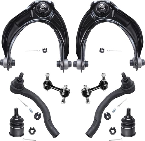 Detroit Axle - Kit de suspensión frontal de 8 piezas para Honda Accord 2008-2012, TSX 2009-2014 2010 2011, 2 brazos de control superior con rótulas,