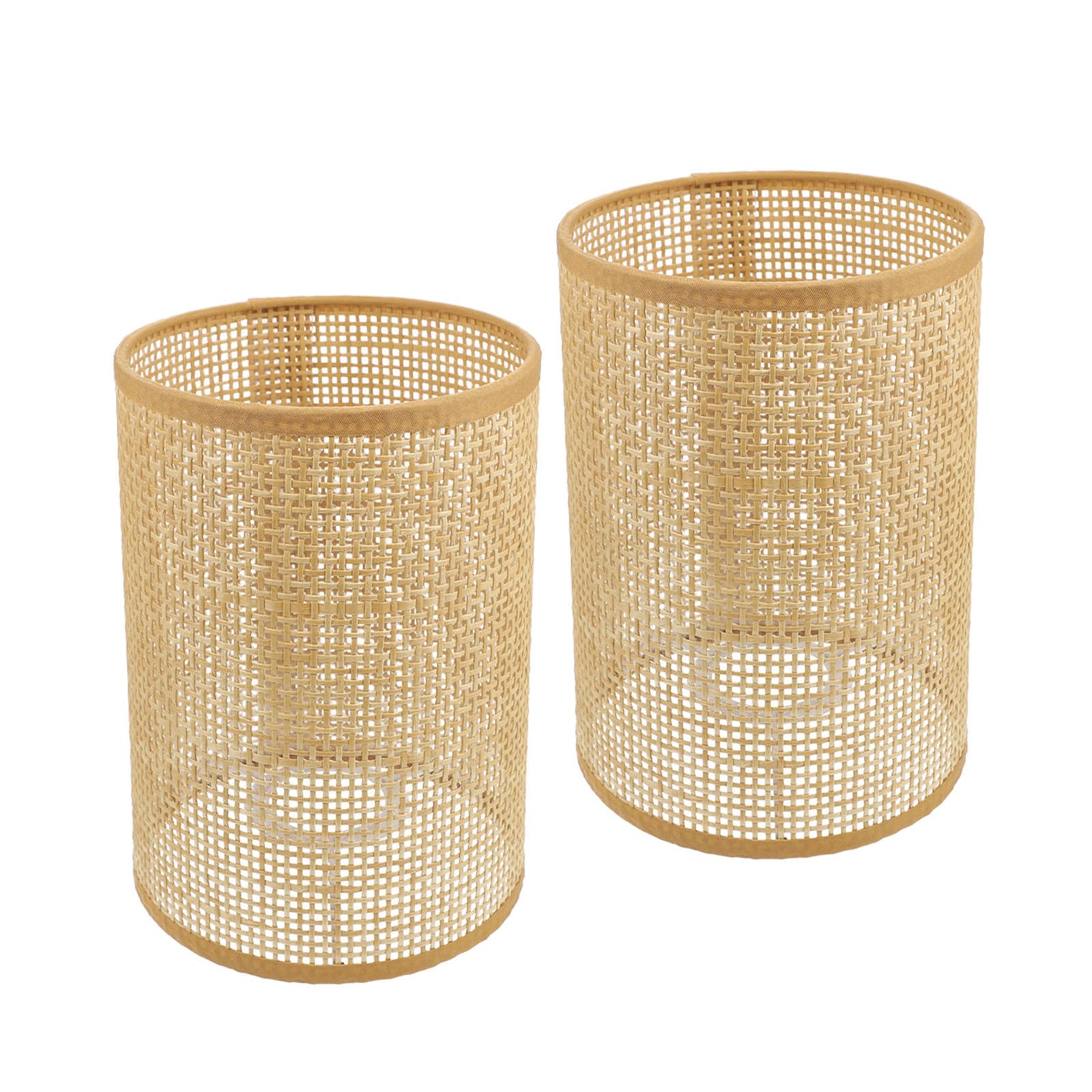 Holibanna Abat-Jour En Rotin Tissé Pour Lampe Sur Pied Et Plafonnier 8.07X5.51In Ombre De Lampe Rustique Polyvalente Pour Salon Salle De Bain Décoration Intérieure