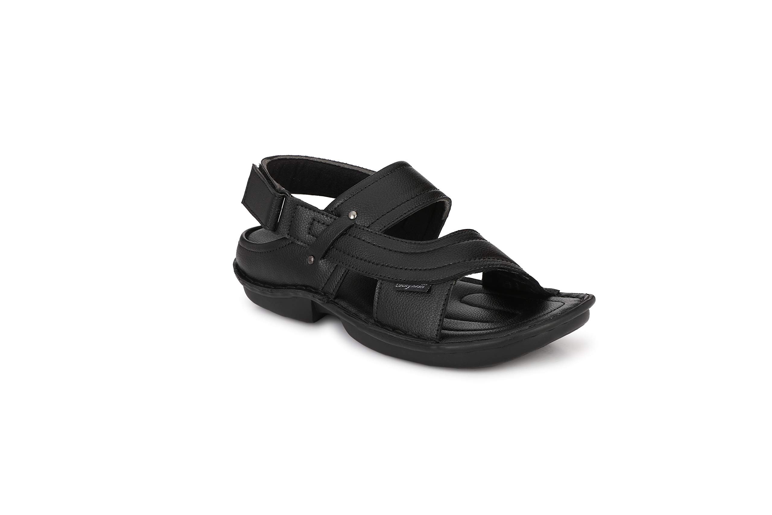 BUCIK Casual Sandal for Men (Black - Size 6) | Lightweight - Comfortable | BCK073 (B07S2X7KXJ) Amazon Price History, Amazon Price Tracker