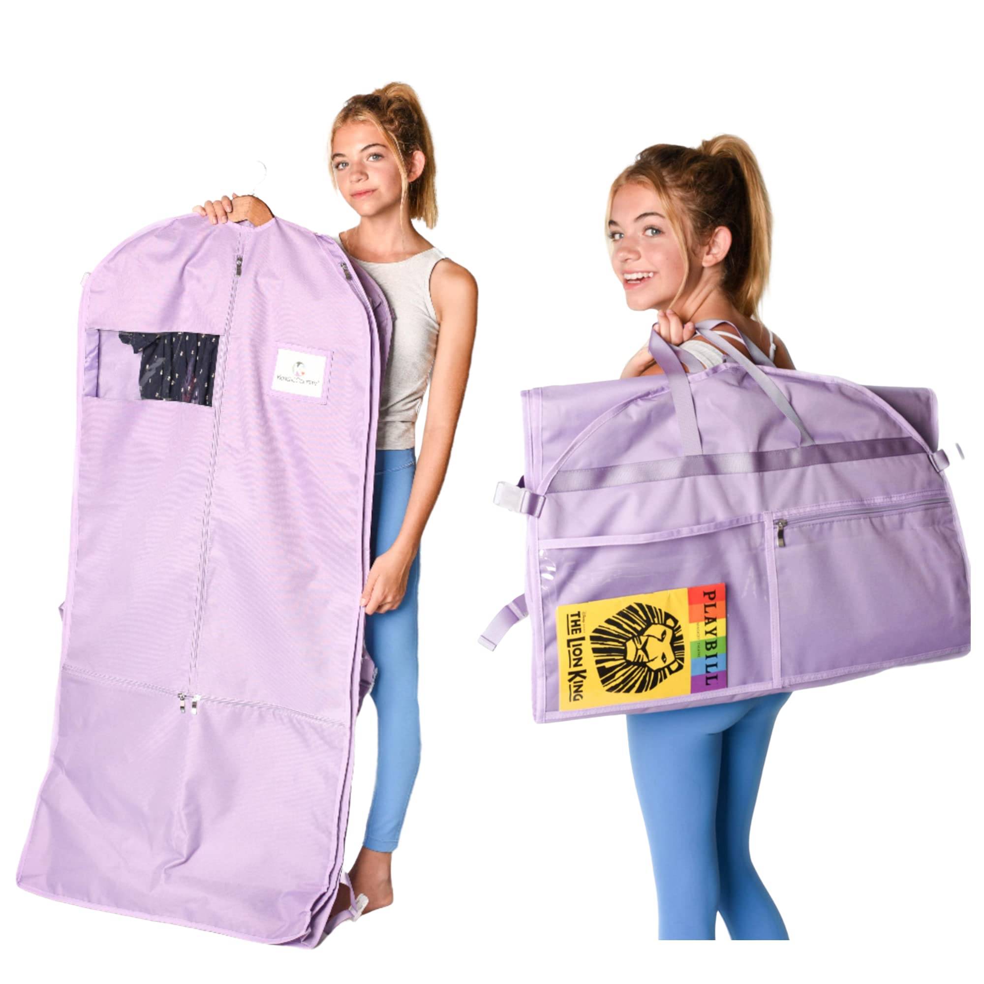 NGIL Glitzer-Kleidersack Für Cheer & Dance – Hängend, Ca. 58,4 X 48,3 Cm, Mit Reißverschlussfächern