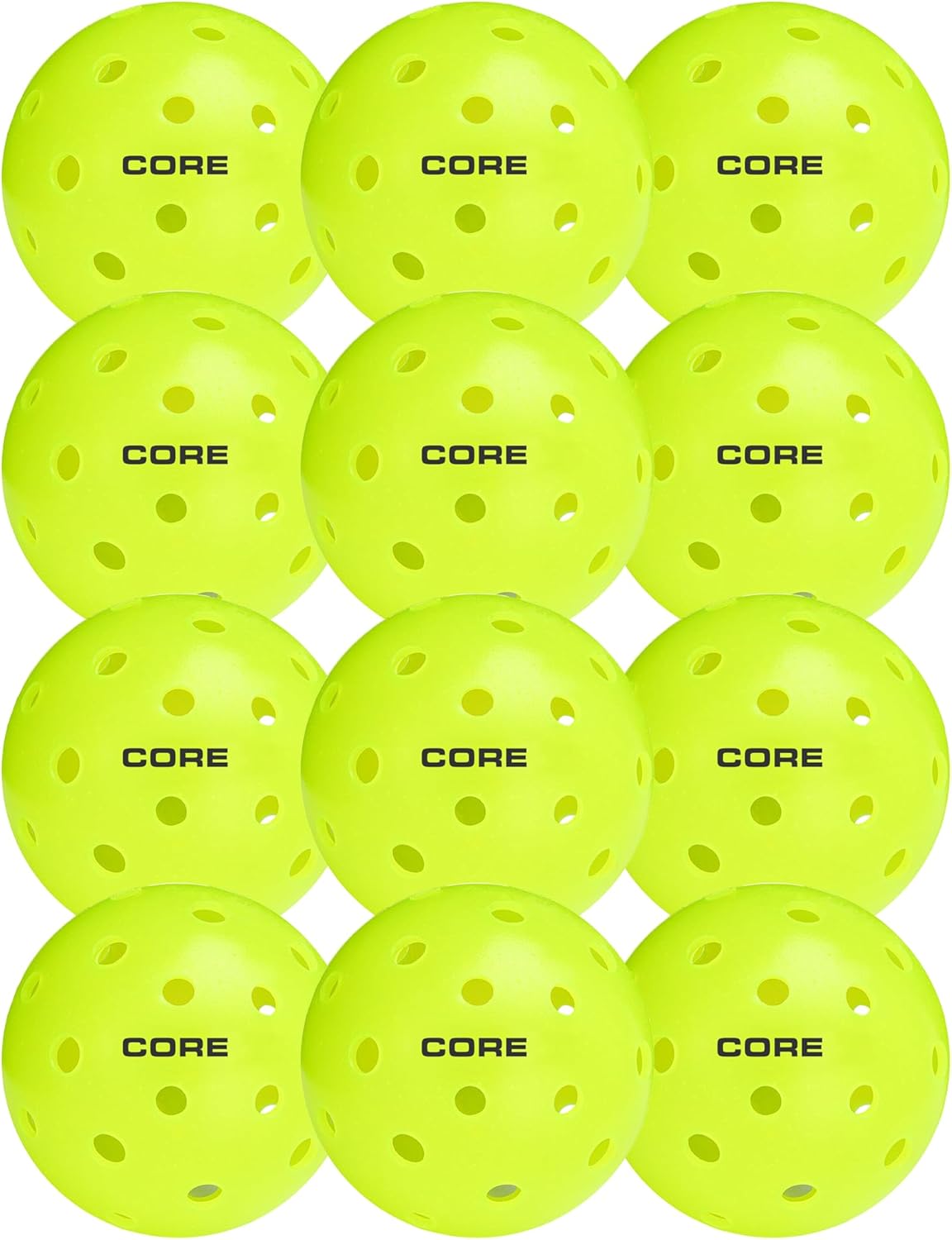 CORE Pickleball: PRO-40 | Outdoor Pickleball Balls - Durable, Regulation Size - USAPA Tournament Approved & Official Brand-Pickleball World Cup