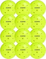 CORE Pickleball PRO-40 Outdoor Balls - USAPA Tournament Approved, Durable 40-Hole Regulation Size for Pros