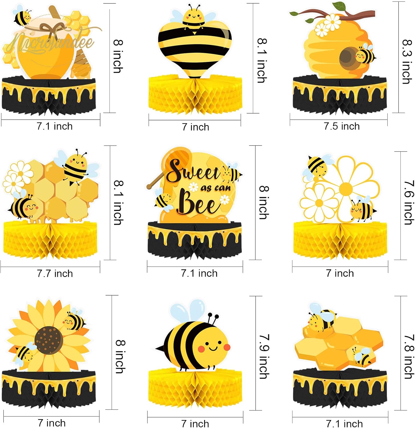 NICROLANDEE Bee Party Decorations - Image 3