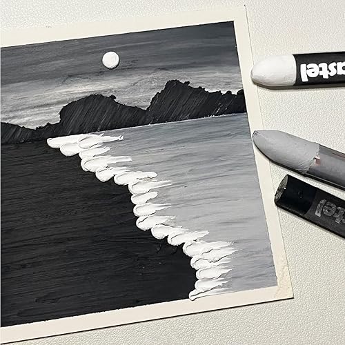 Vista 35 de qianshan Juego de 12 colores pasteles suaves al óleo, no tóxicos, textura suave, colores vibrantes y cremosos, suministros de arte para artistas