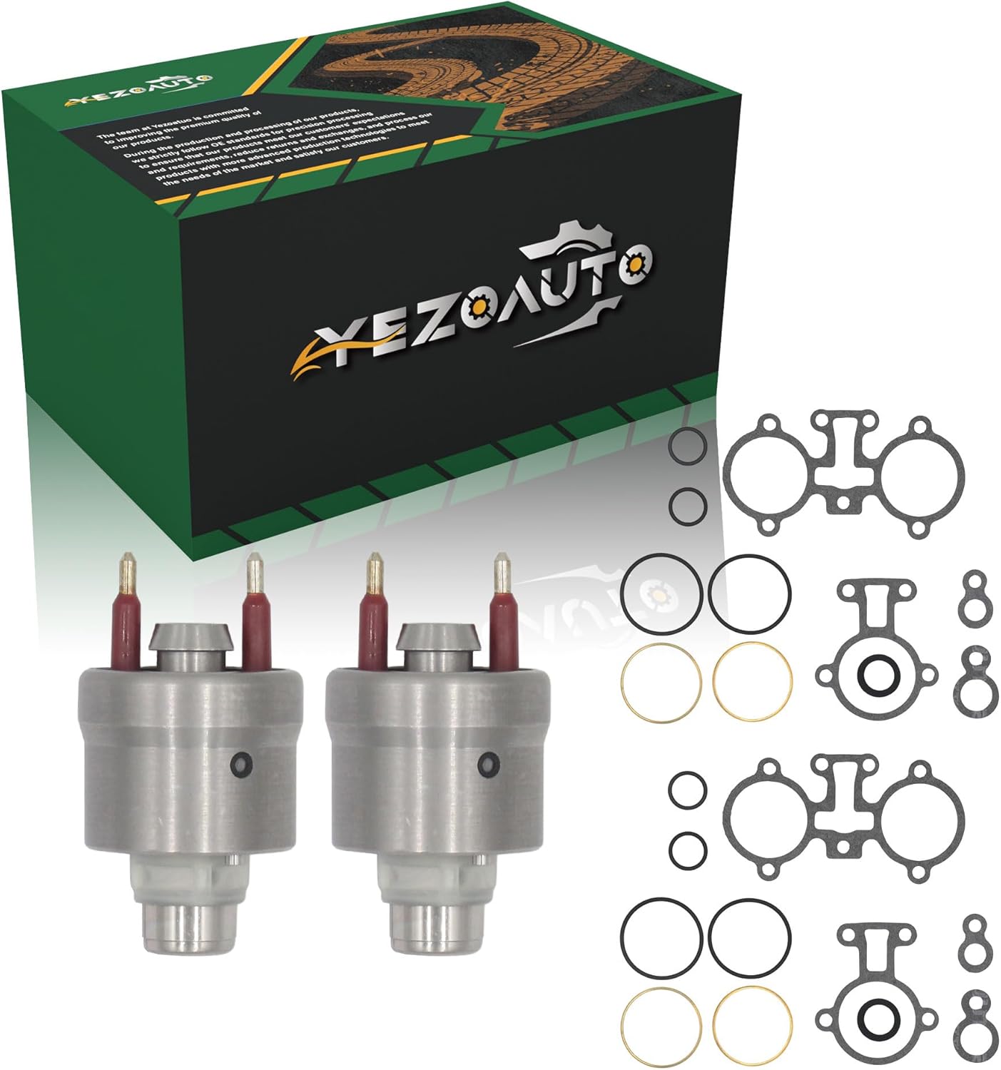 Set of 2 Fuel Injectors for Chevrolet C1500 C2500 C3500 Blazer Tahoe & GMC Yukon C1500 C2500 C3500 & Isuzu NPR & Buick Roadmaster & Cadillac Brougham V8 5.7L 1988-1995 OE# 17111864 17112494