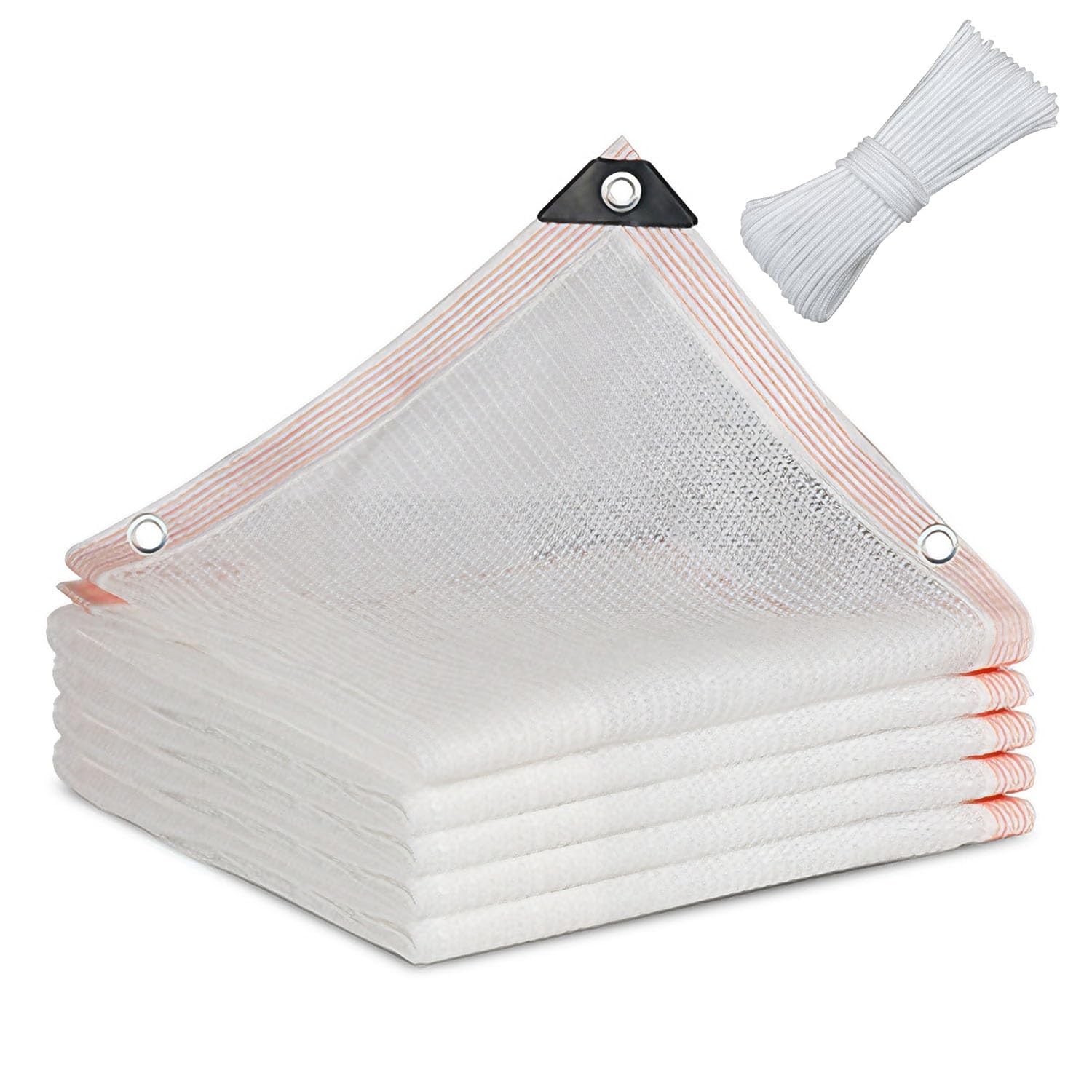 Toile d'ombrage HDPE 120g/㎡ respirante et blanche 1.5x7m