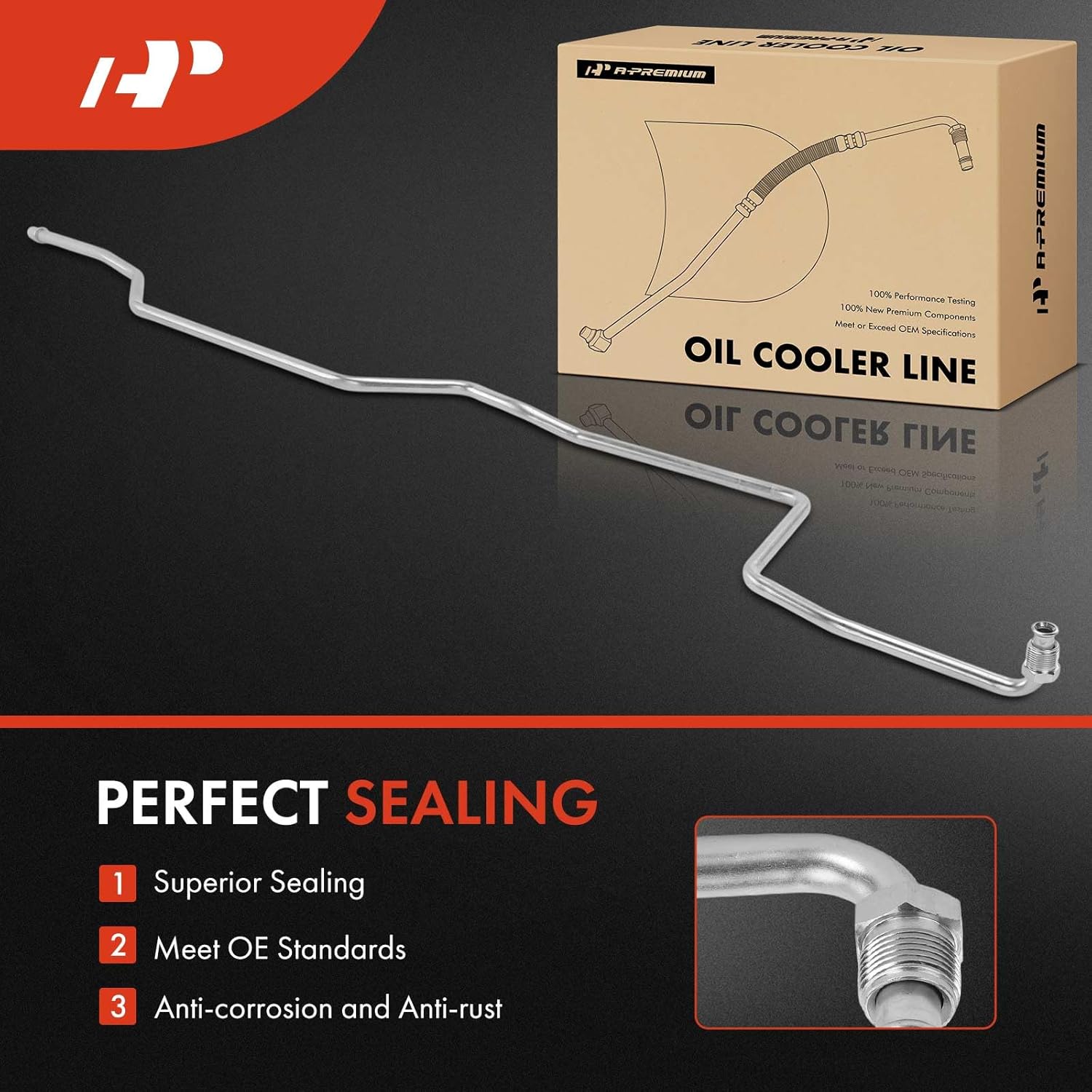 A-Premium Outlet Automatic Transmission Oil Cooler Line Hose Assembly Compatible with Dodge Ram 2500 3500 1994-2002 5.9L