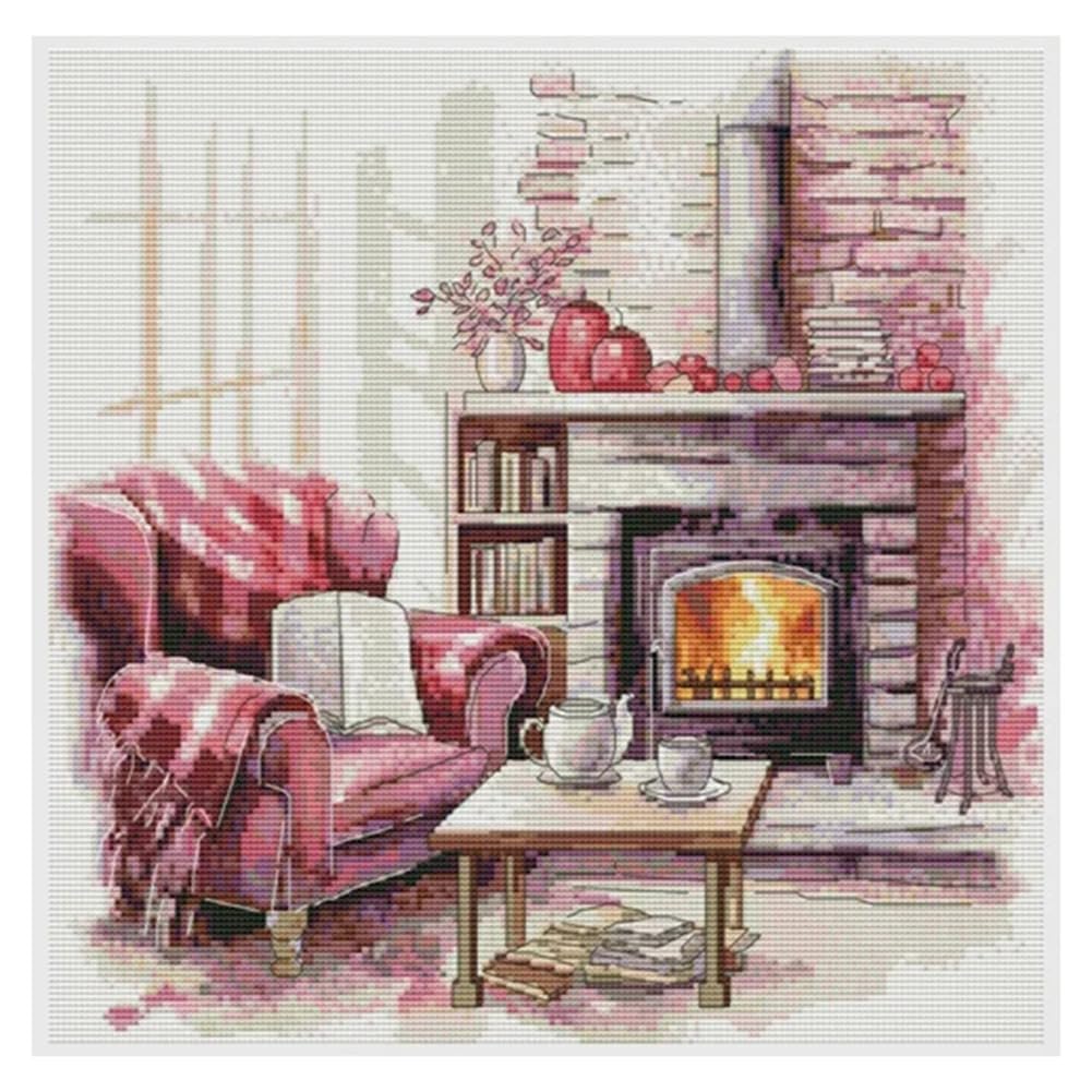 UDSKNV[KSL Dreamfounder ScenicDIY Decoration Kit - DIY Embroidery with Aida 14ct or 11ct