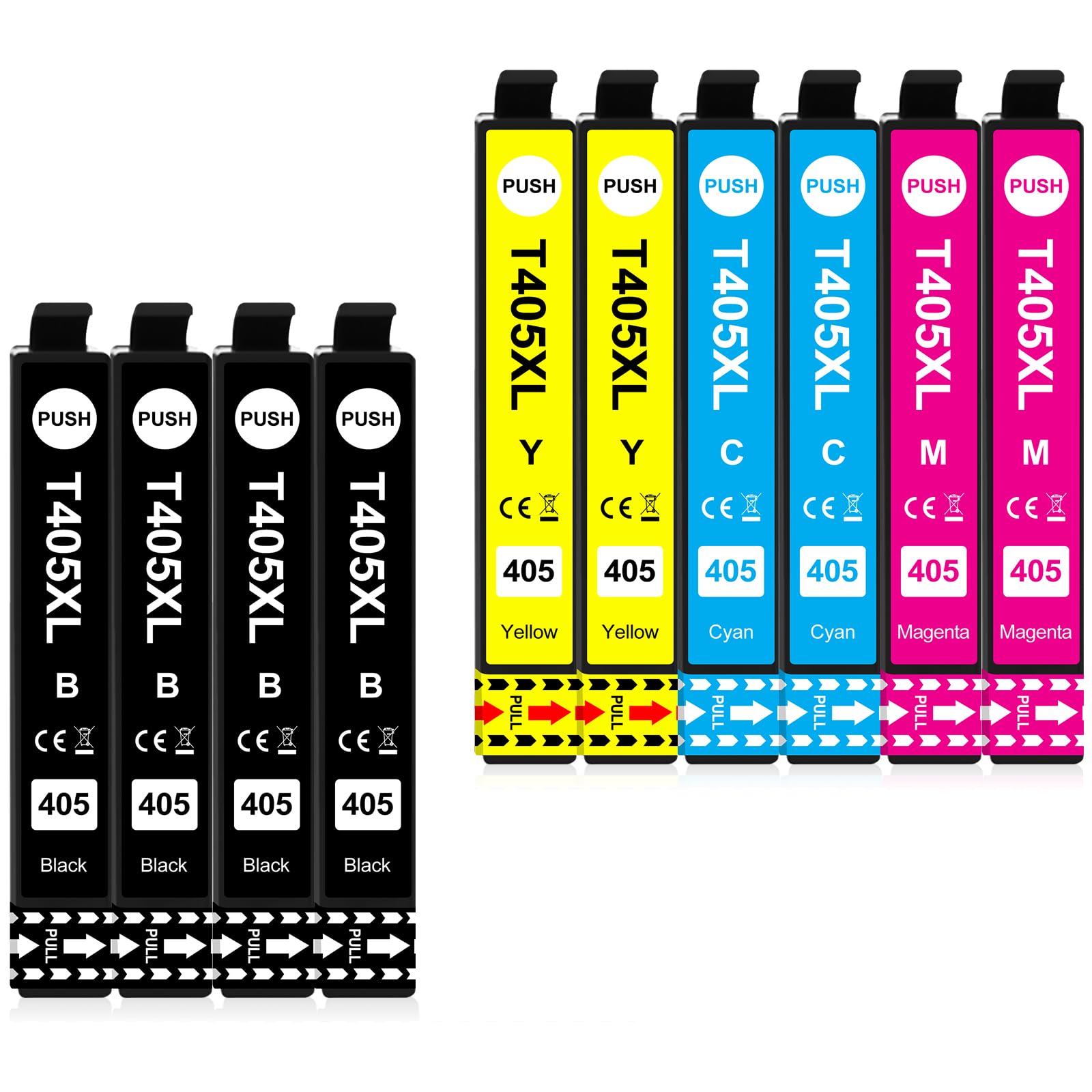 Clywenss 10-Pack Kompatibel 405XL Druckerpatronen mit Epson 405 XL Patronen für Workforce Pro WF-4830 WF-4820 WF-3825 WF-3820 WF-4825 WF-7840 WF 4830DTWF 4820DWF 3825DWF 3820DWF 4825DWF