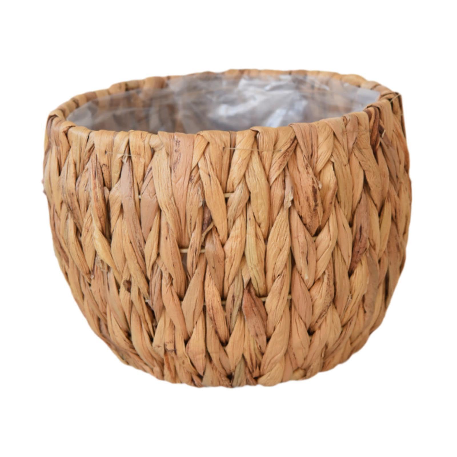 mophrati Grass Plant Basket Flower Pot Cover Decorative Beautifully Crafted Woven Planter Basket Enhancing Indoor Space Vividly Plants Container Display