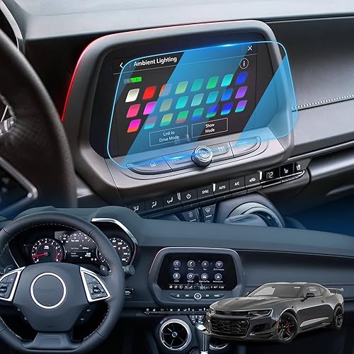 LFOTPP Camaro - Protector de pantalla para Chevrolte Camaro 2016-2020 2021 2022 2023 2024 8 pulgadas (SS, ZL, 1LS, LT1) Camaro Accesorios de vidrio
