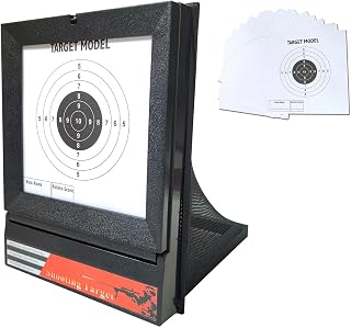 TIANLIN Dianas para Balines, Dianas para Airsoft Plegable, Dianas para Rifles Reciclable, Incluidos 20 Papeles Objetivo, para Bombas Blandas, Bombas de Agua y Bombas BB