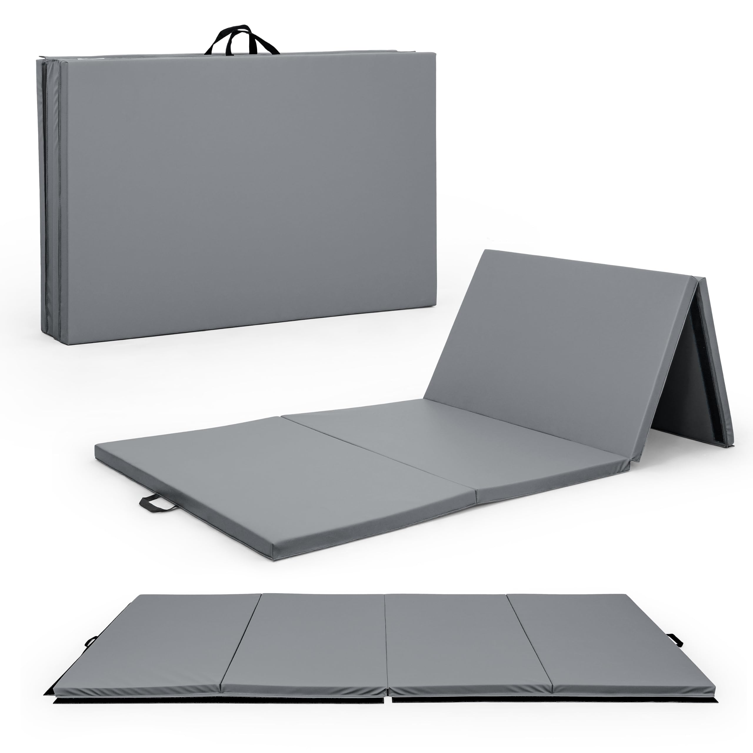 CAP Barbell All Purpose Folding Anti Tear Exercise Training Aerobic Fitness Gym &amp; Gymnastics Balance Mat | 10' x 4' Multiple Colors and Thickness Options