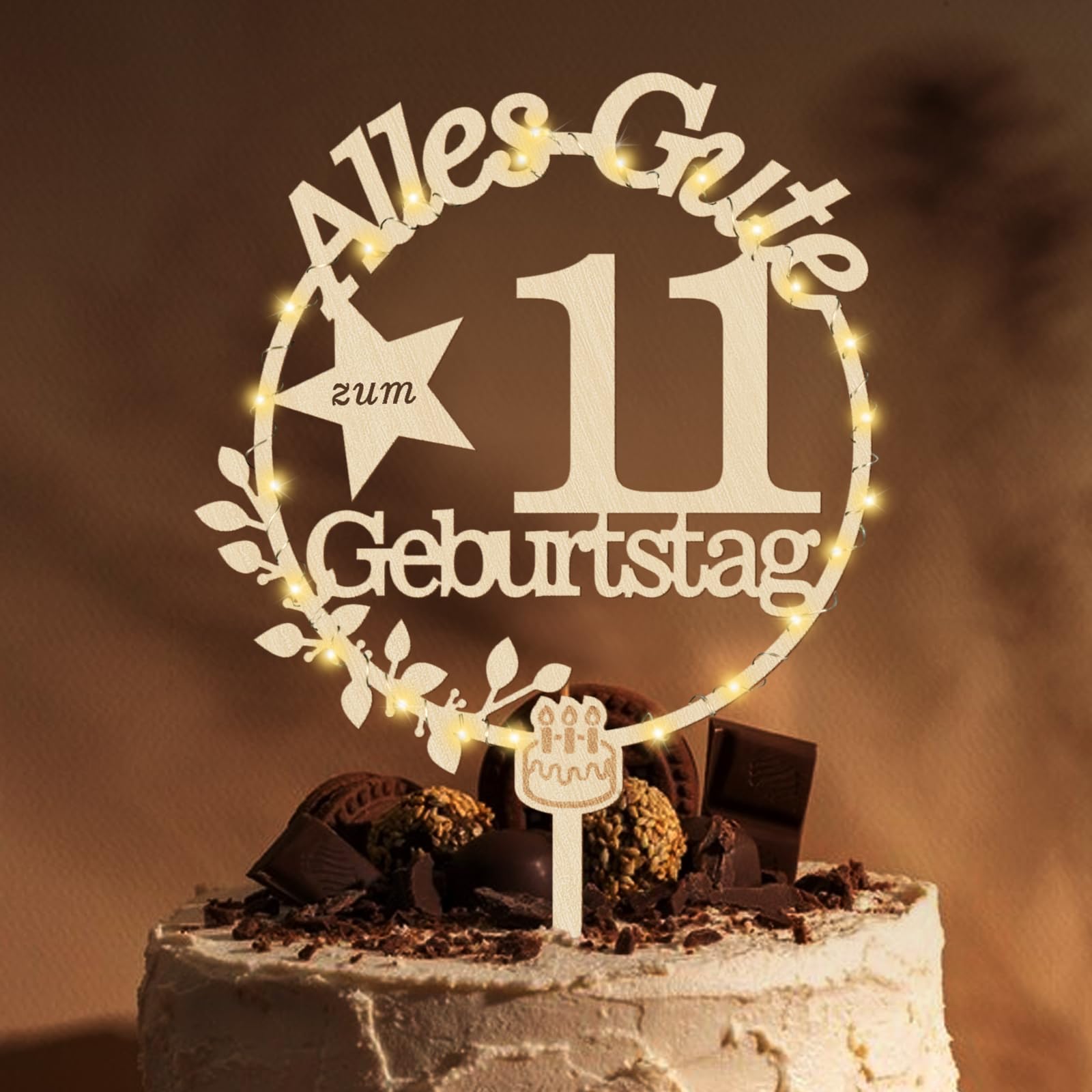 Giftota Cake Topper 11. Geburtstag