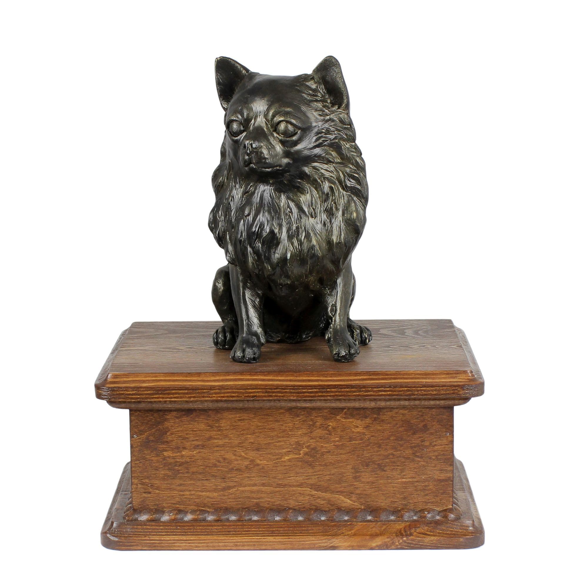 Mémorial pour les cendres de chien Chihuahua gravé avec amour