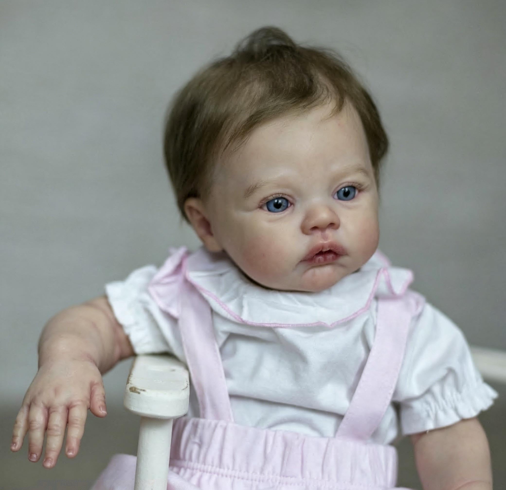 RXDOLL 45 cm Baby Reborn lalki silikonowe na całe ciało, winylowa dziewczyna, realistyczne lalki noworodka, ręcznie zakorzenione włosy, realistyczne odrodzone niemowlęta, wodoodporna zabawka dla