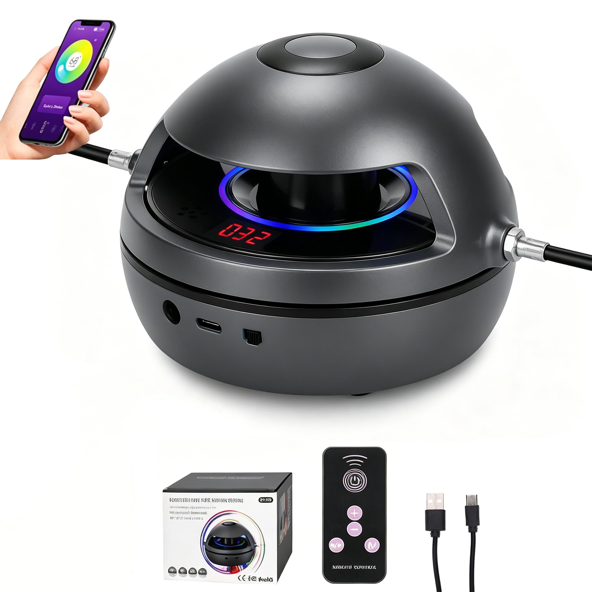 Corde à sauter intelligente - Corde à sauter électronique automatique - Machine à sauter électrique Bluetooth - Corde à sauter multijoueur réglable avec compteur LED - Noir