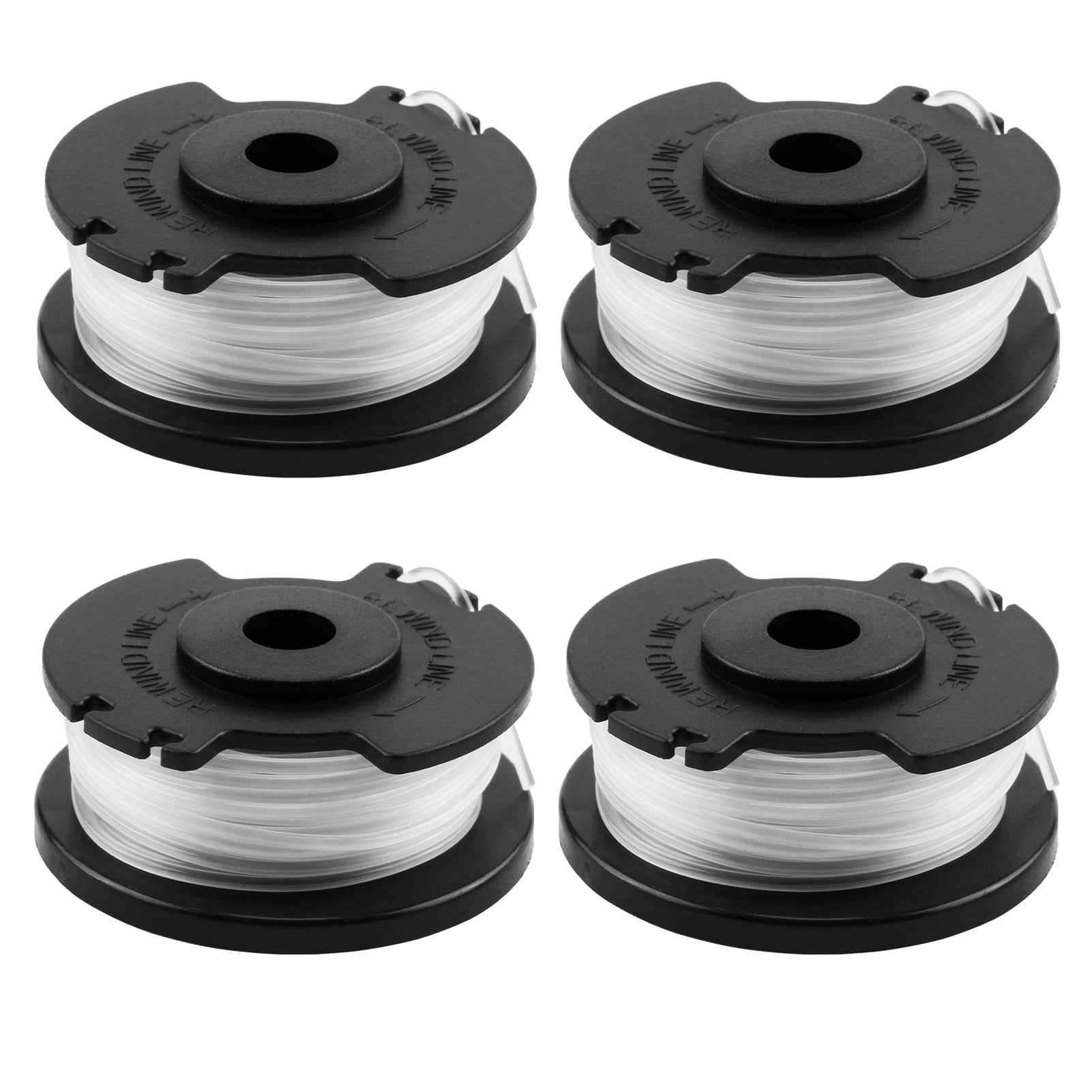 4 Bobina de Hilo de Repuesto para Desbrozadora Einhell GE-CT 18/28 Li y GE-CT 18/28 Li TC, Accesorios para Cortacésped de Nailon (4 Unidades) para Desbrozadora Einhell GE-CT 18/28 Li