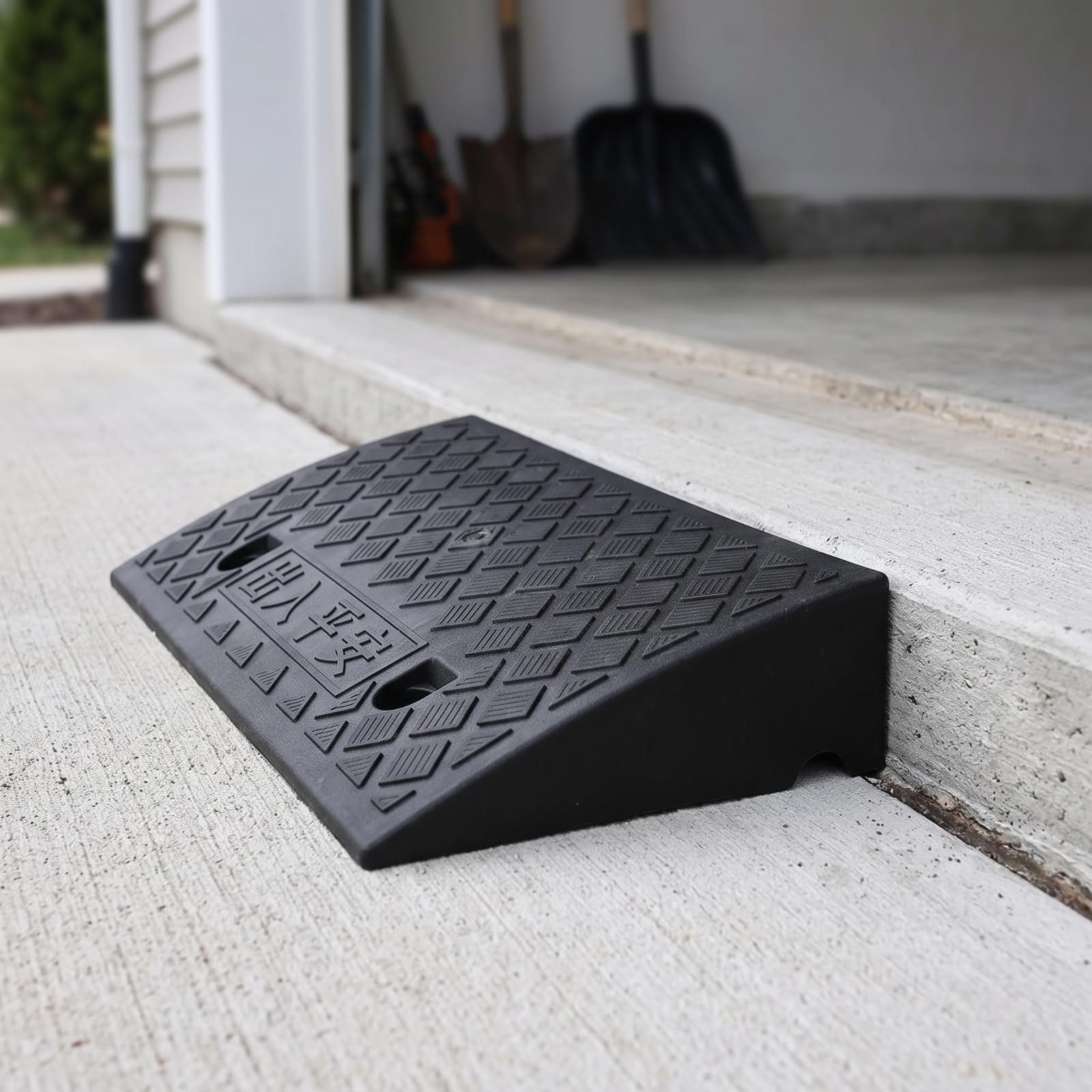 Rampe da Marciapiede Minimale, Nero, 50 × 27 × 11 Cm