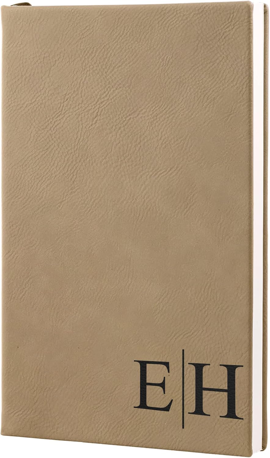 Personalized Monogram Leatherette Unlined Paper Sketch Book