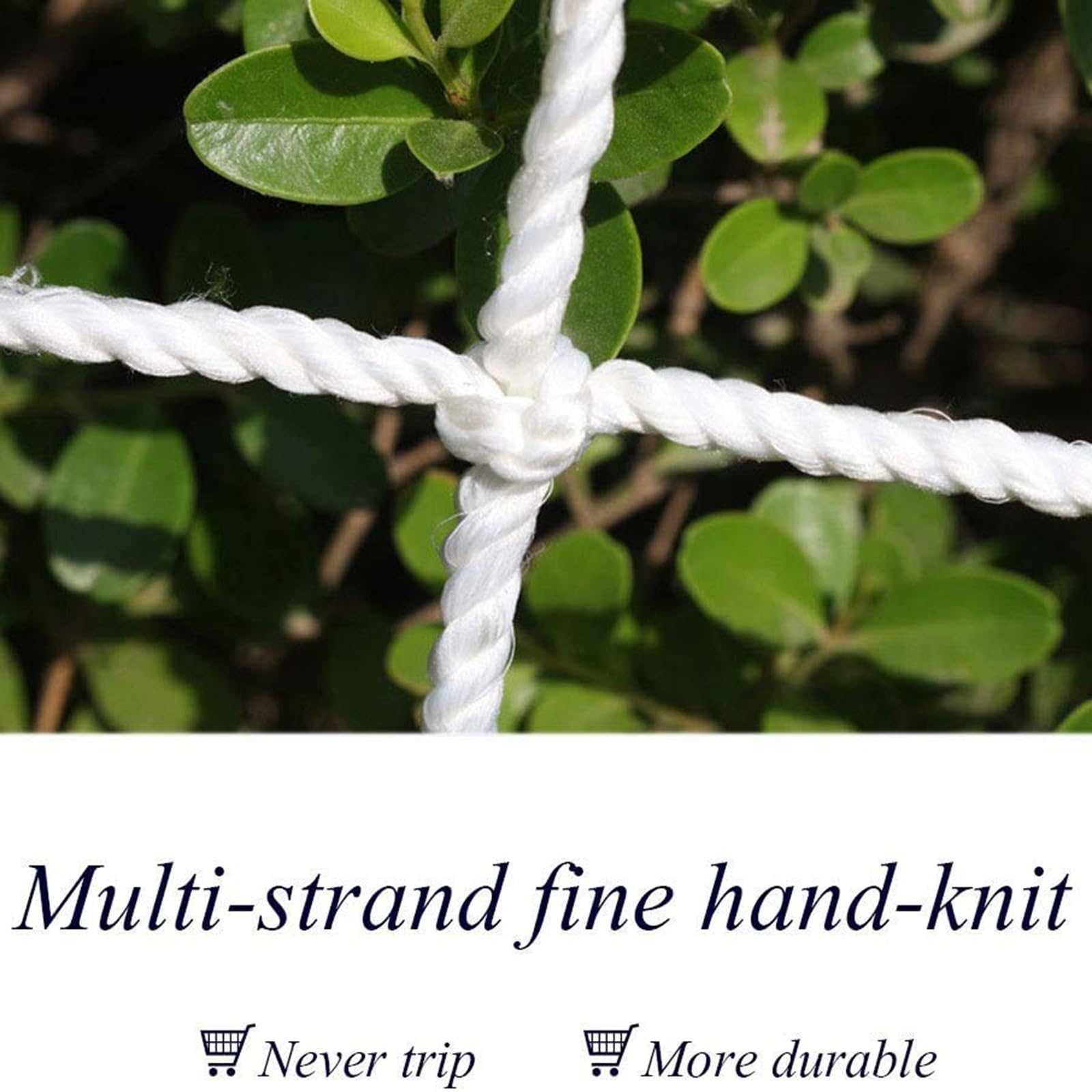 SHAARI Kletternetz, Polyester-Material, Weiche Textur, UV-BestäNdig, Geeignet für Kletterpflanzengitter, Rosengitter(5cm mesh,1.2x8m)