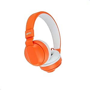 YOTO Wired Headphones – Kids Adjustable Over-Ear Earphones with Travel Bag, Volume-Limiting for Safe Listening