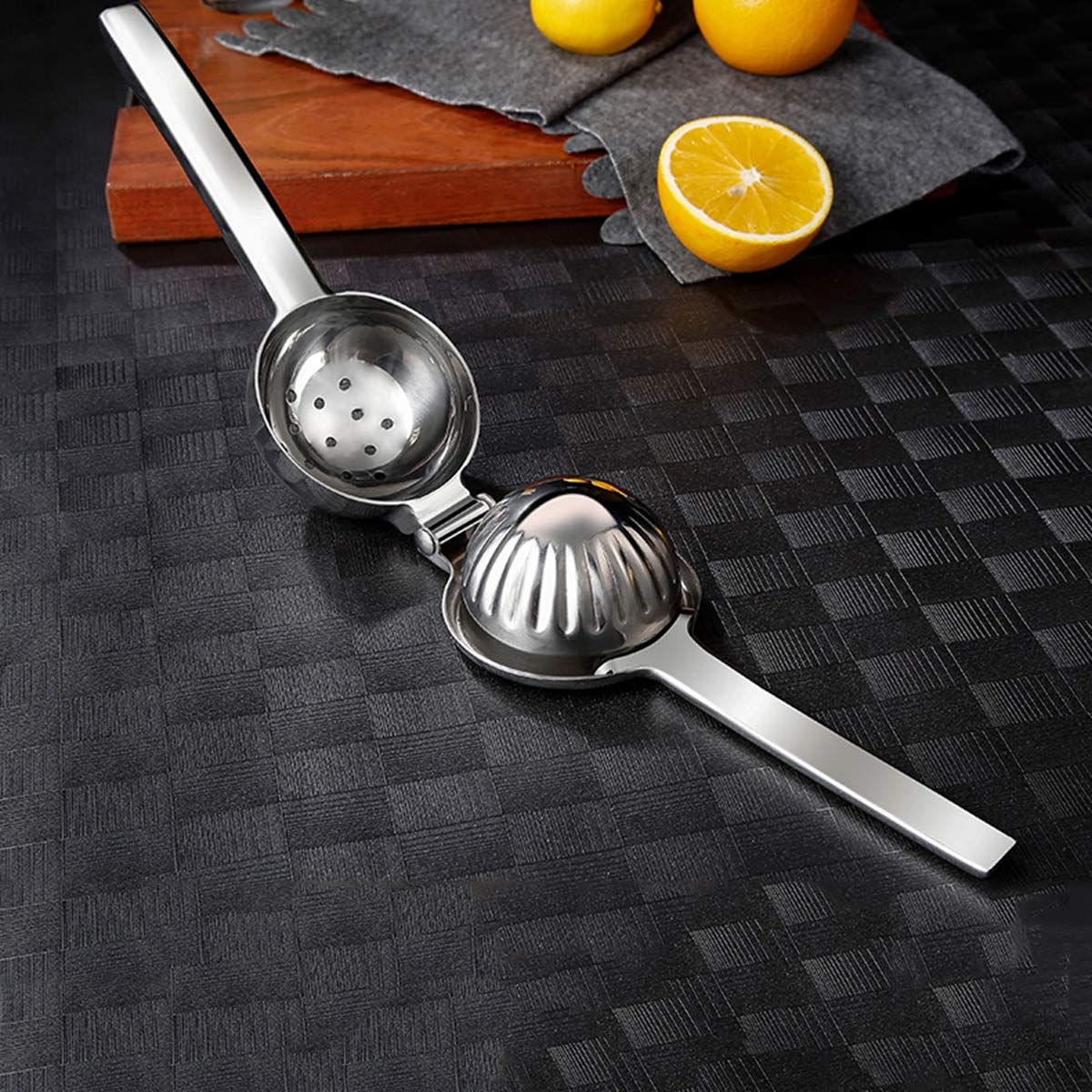 Spremiagrumi Manuale In Acciaio Inox 304 - Per Limoni, Lime, Arance E Agrumi Con Contenitore - Foto 2