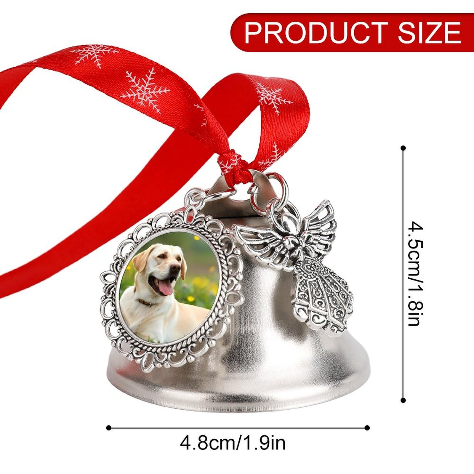 Labrador Retriever Dog Lazy Time Funny Christmas Bell Ornament Cute Xmas Tree Hanging Pendant Decoration for Holidays Party