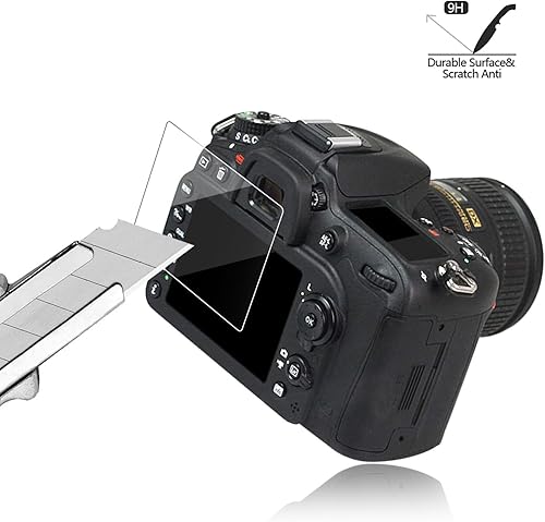 Miniatura 4 de [Paquete de 3] Protector de pantalla de vidrio templado para cámara réflex digital Canon EOS 5D Mark IV 5D4 5DIV 5DS 5DS R DSLR, AKWOX [0.012 in