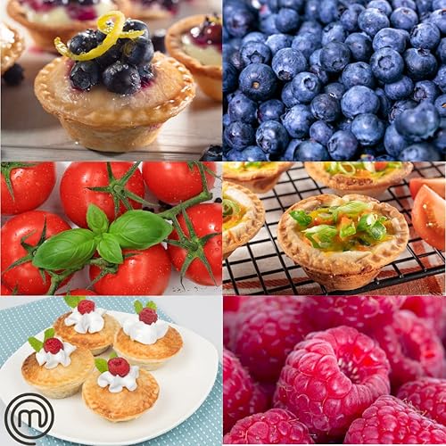 Miniatura 4 de MasterChef Mini máquina para hacer pasteles y quiches: el panadero de pastel de Acción de Gracias cocina 6 pasteles pequeños o quiches en cuestión
