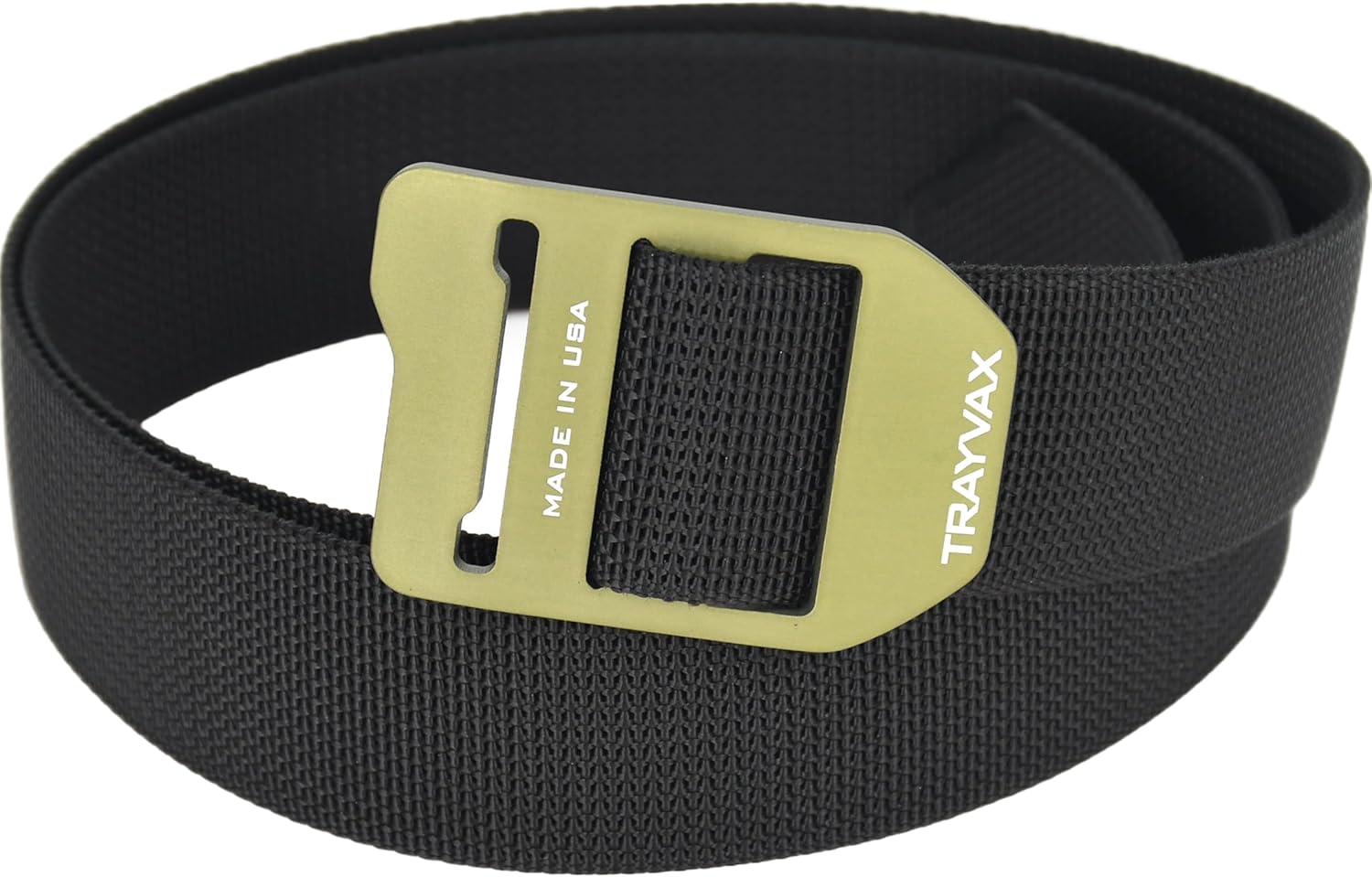 Trayvax Cinch Belt, Tactical Nylon Web Belt for Men and Women, Outdoor Hiking and Military Accessories
